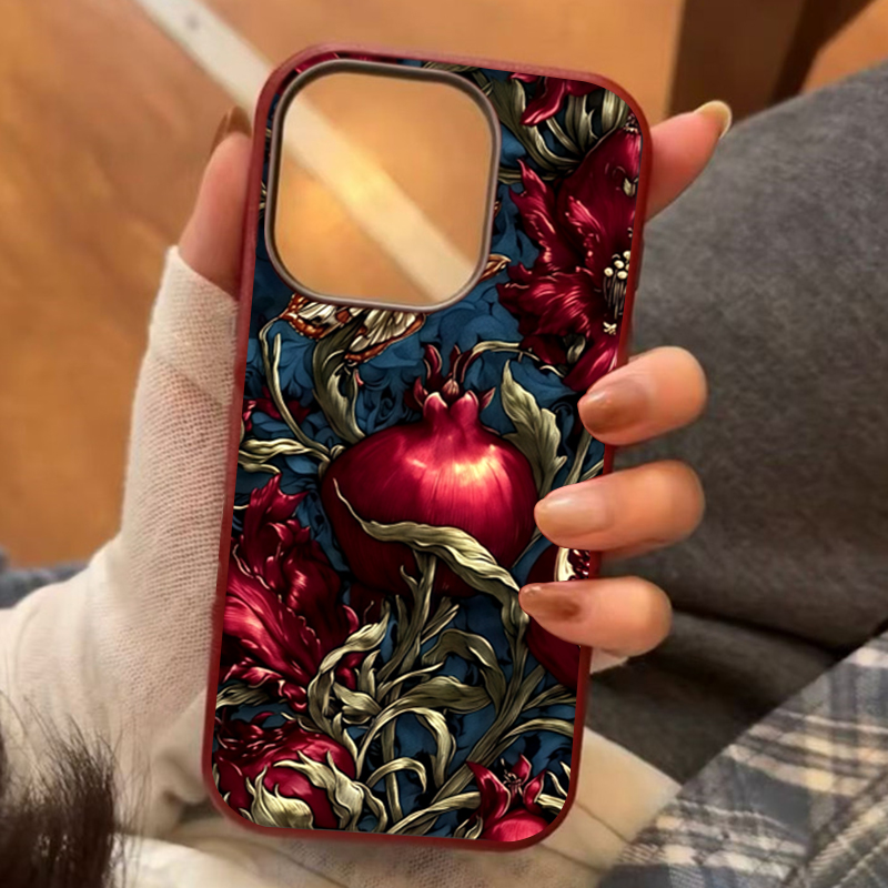 Phone Cases Aesthetic - Vintage Pomegranate TPU Art Phone Case