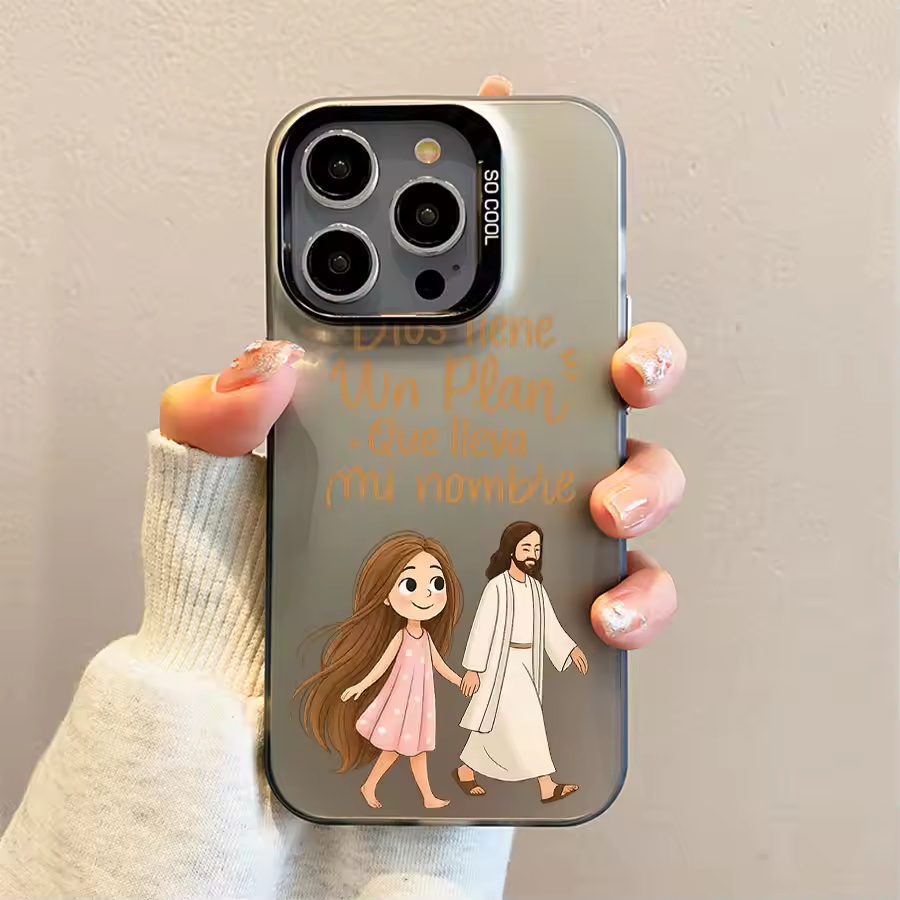 Phone Cases Cute - Cute Girl Walking With God Matte