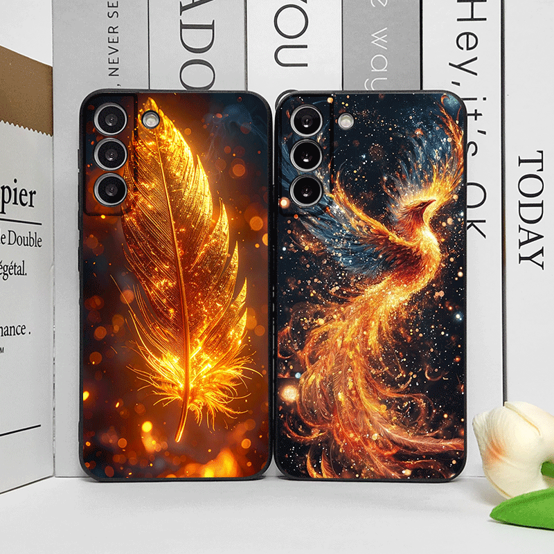 Phone Cases Google Pixel 9 - Luxury Phoenix Fire Feather Pattern Phone