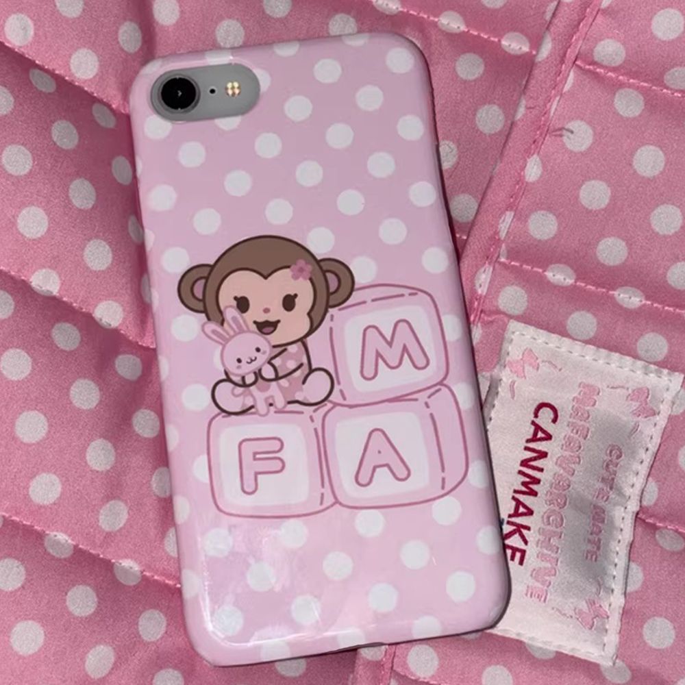 Cute Cartoon Case - Korean Cartoon Sweet Pink Cute Little