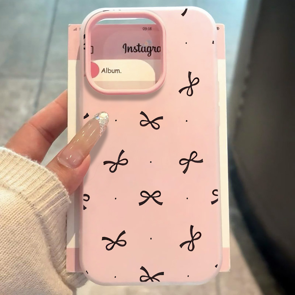 Phone Cases Cute - Cute Bow Polka Dot INS Phone