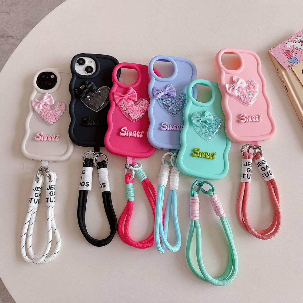 Phone Cases Nyc - Love Heart Bow Wavy Soft Phone