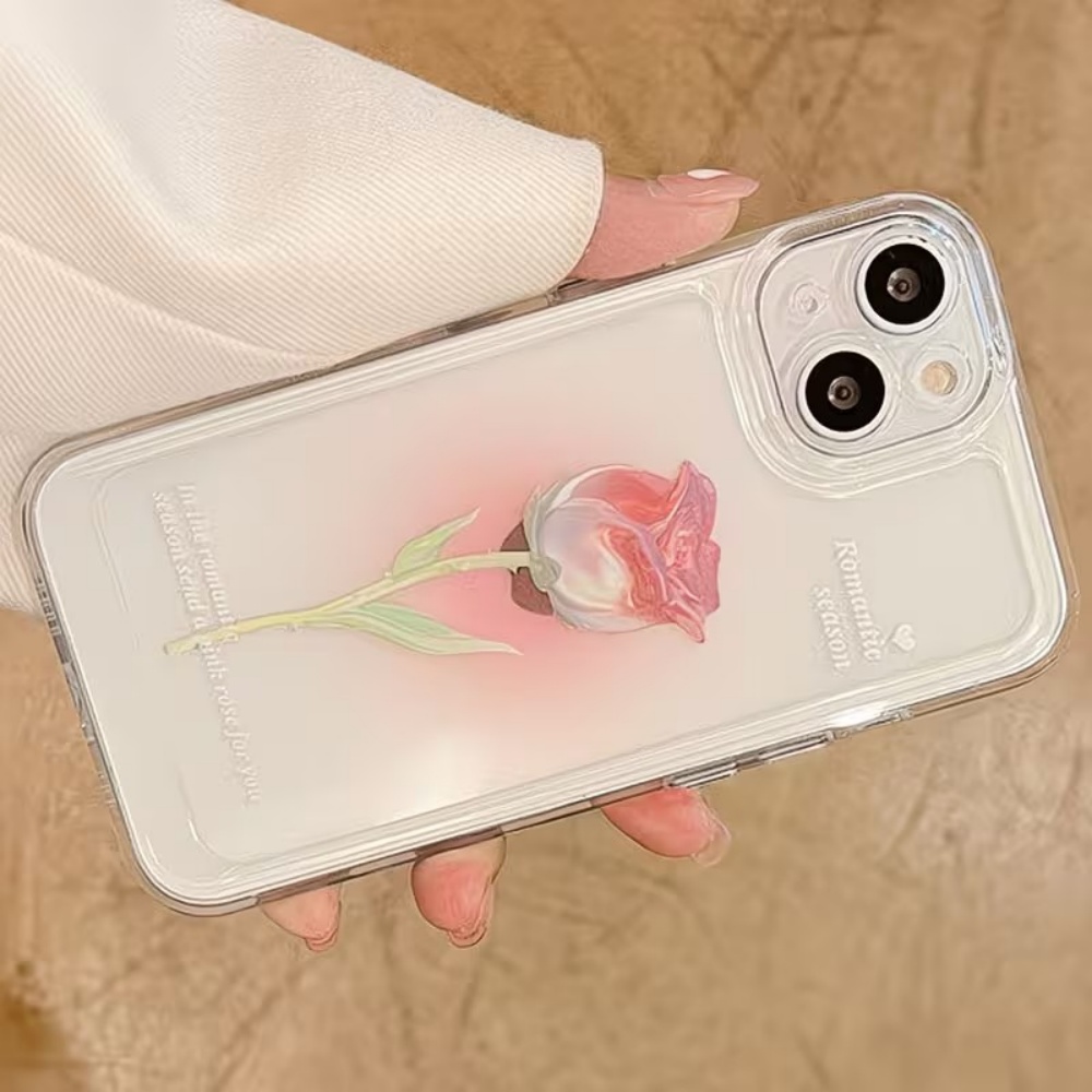Aesthetic Watercolor Rose Tran - Phone Cases Aesthetic review and price