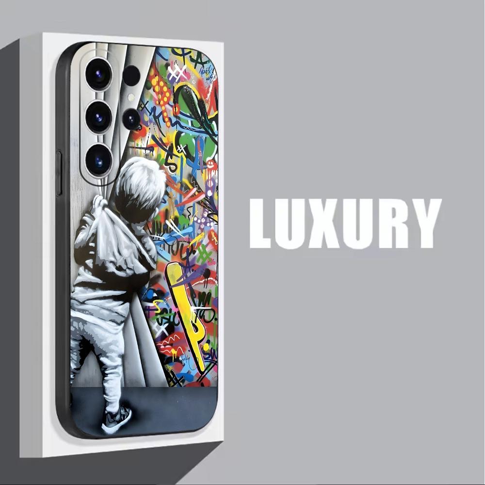 Banksy Graffiti Art  Phone Cas - Phone Cases Samsung review and price