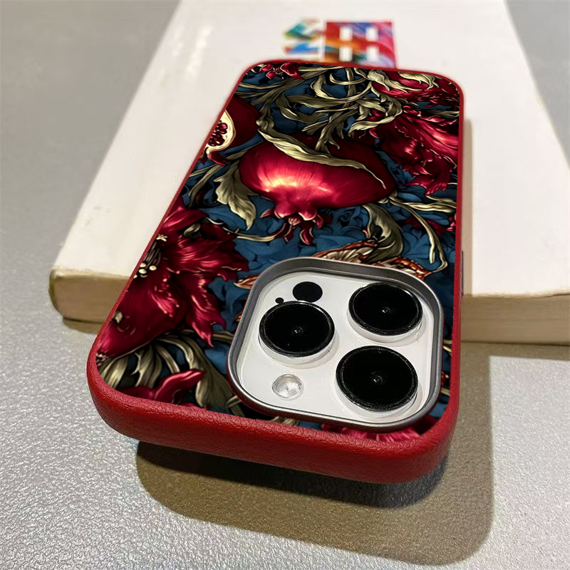 Vintage Pomegranate TPU Art Ph - Phone Cases Aesthetic review and price