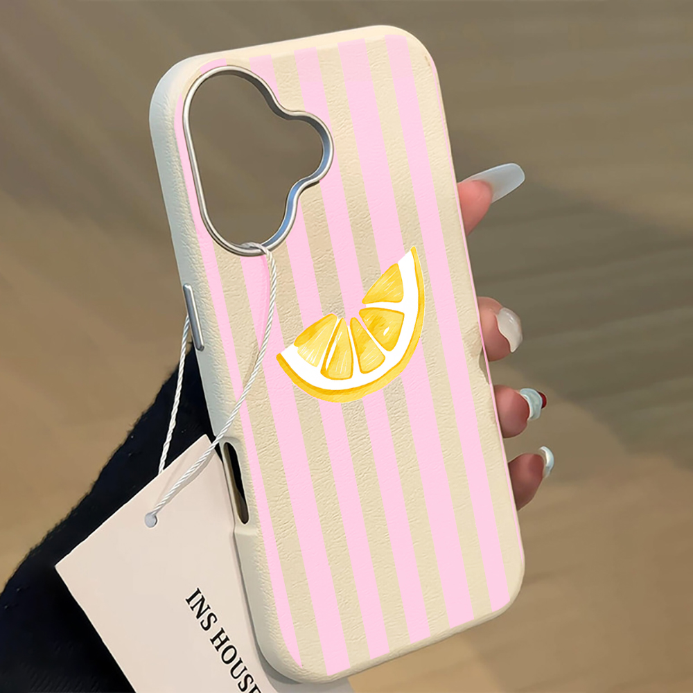 Lemon Pink Stripes Phone Case  - Phone Cases Xiaomi 15T review and price