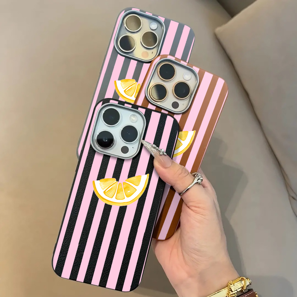 Lemon Pink Stripes Phone Case  - Phone Cases Xiaomi 15T review and price