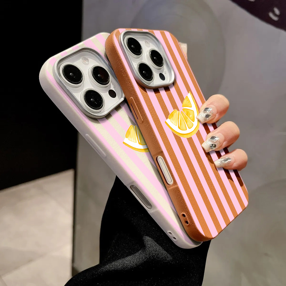 Lemon Pink Stripes Phone Case  - Phone Cases Xiaomi 15T review and price