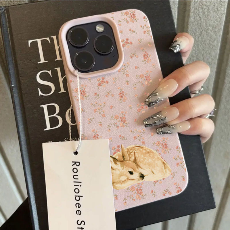 Cute Deer Full Floral Pattern  - Phone Cases Cute review and price