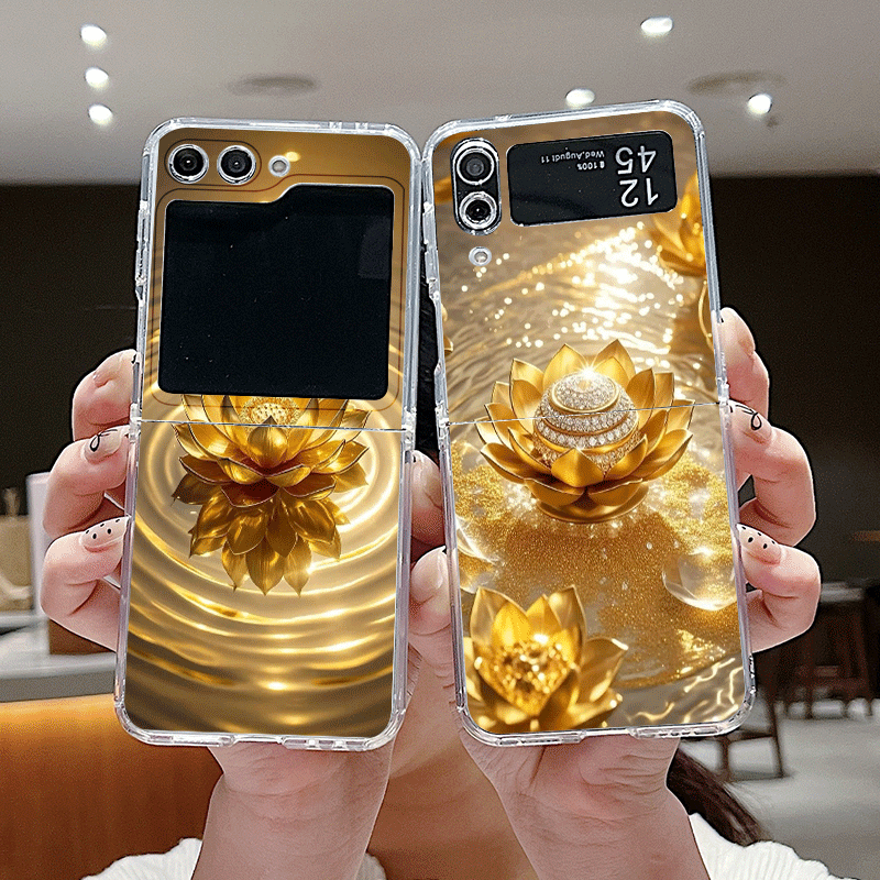 Creative Golden Lotus Flower P - Phone Cases Z Fold 5 review and price