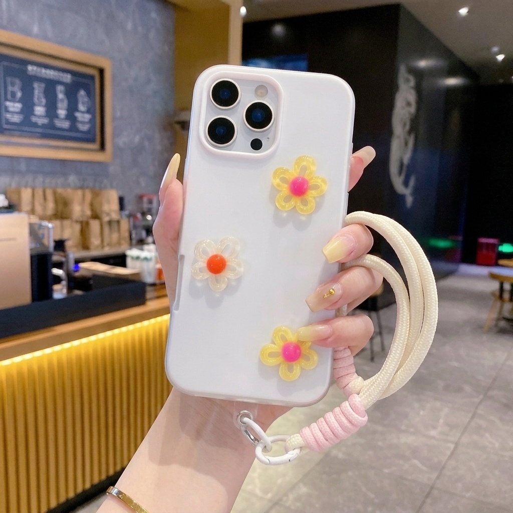 White With 3D Diy Colorful Flo - Phone Cases Diy review and price