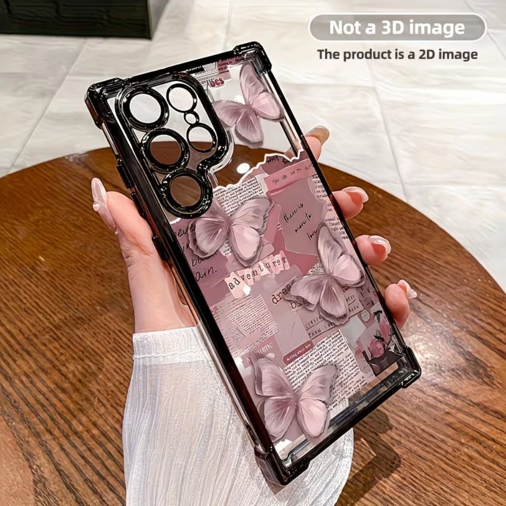 Ins Aesthetic Butterfly Newspa - Phone Cases Aesthetic review and price
