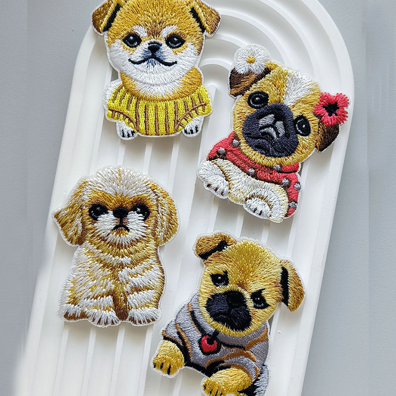 Cute Puppy Embroidery Patch Se - Phone Cases Eco Friendly review and price