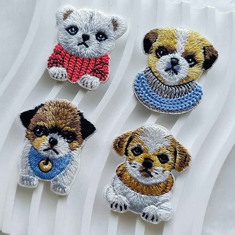 Cute Puppy Embroidery Patch Se - Phone Cases Eco Friendly review and price