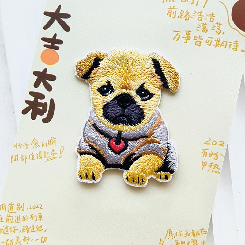 Cute Puppy Embroidery Patch Se - Phone Cases Eco Friendly review and price