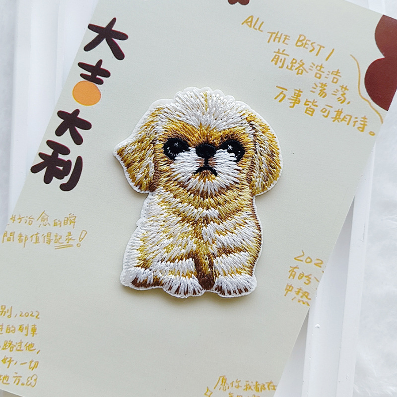 Cute Puppy Embroidery Patch Se - Phone Cases Eco Friendly review and price