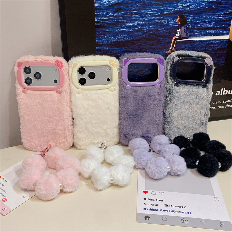 Luxury Solid Colors Furry Plus - Phone Cases Iphone 16 review and price