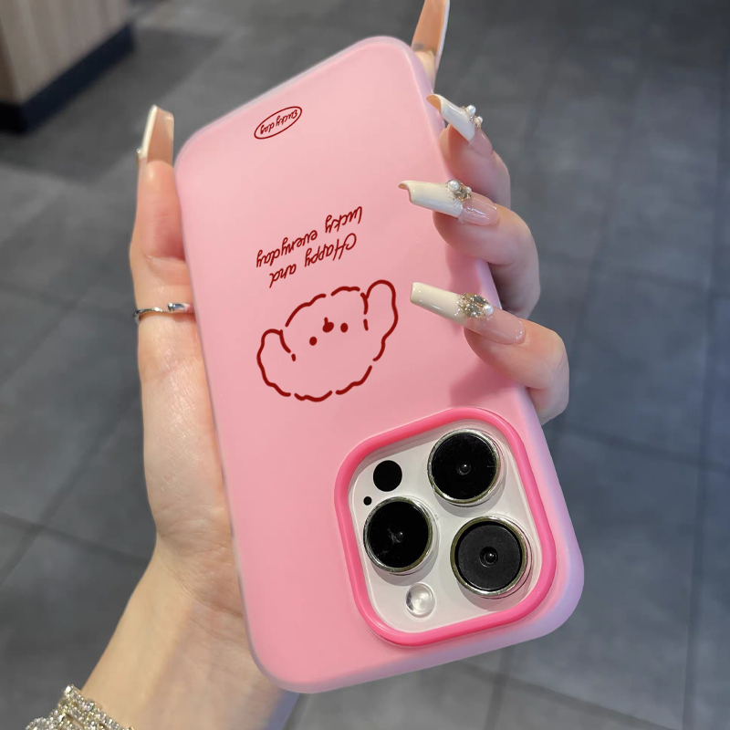 Cute Line Puppy Pattern Phone  - Phone Cases Cute review and price