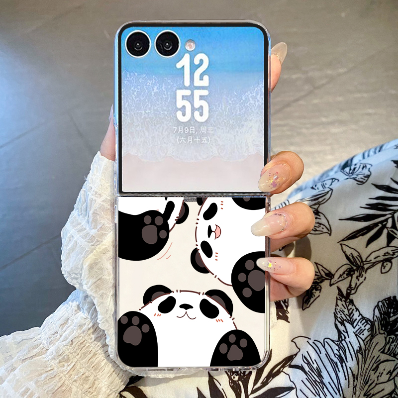 Cute Panda Print Phone Case Fo - Phone Cases Z Fold 5 review and price