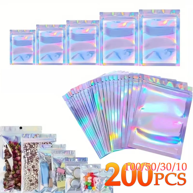 10-200PCS Laser Ziplock Bags R - Phone Cases Eco Friendly review and price