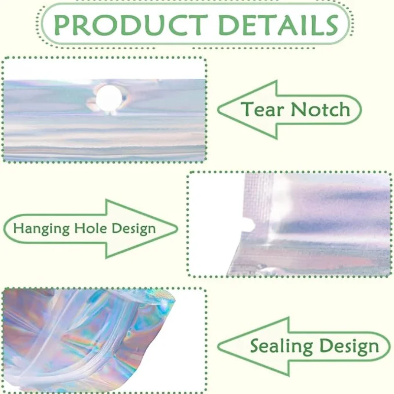 10-200PCS Laser Ziplock Bags R - Phone Cases Eco Friendly review and price
