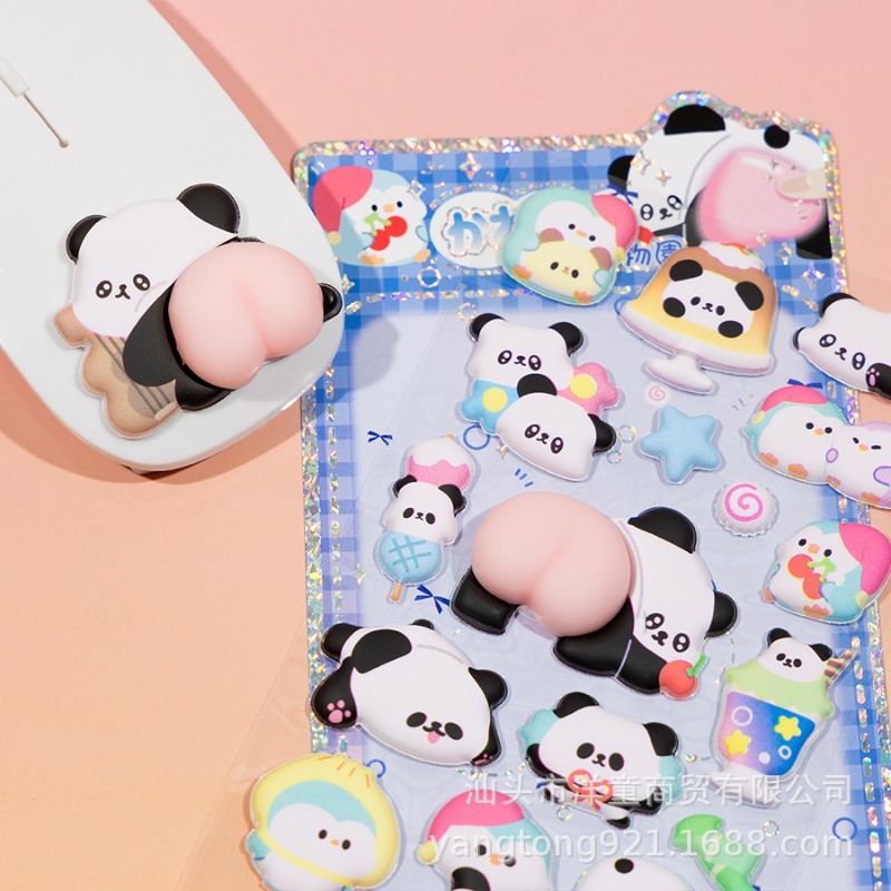 Cute 3D Panda Cartoon Stress R - Phone Cases Rubber review and price