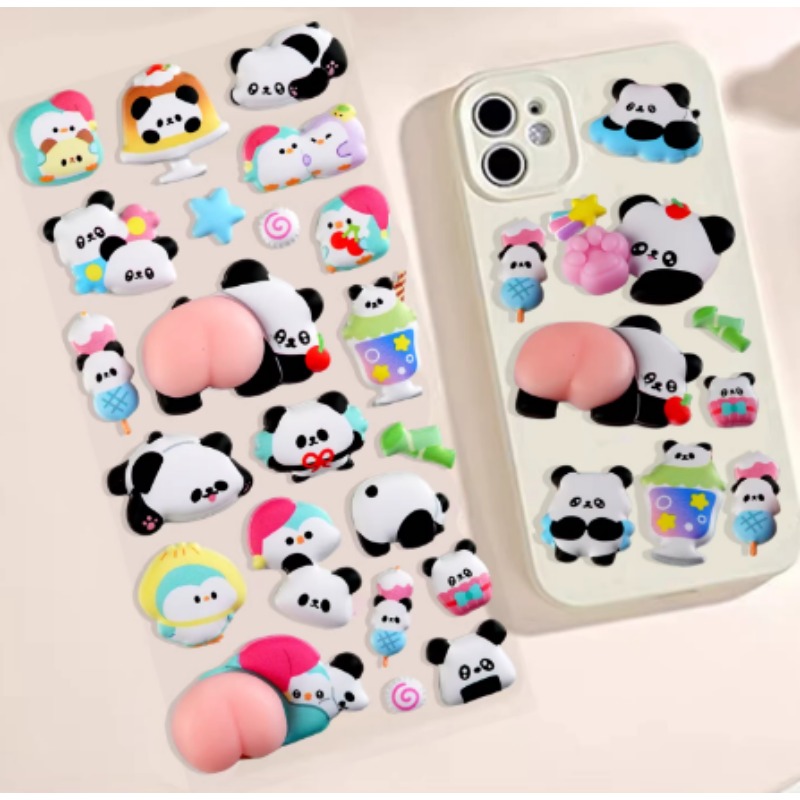 Cute 3D Panda Cartoon Stress R - Phone Cases Rubber review and price