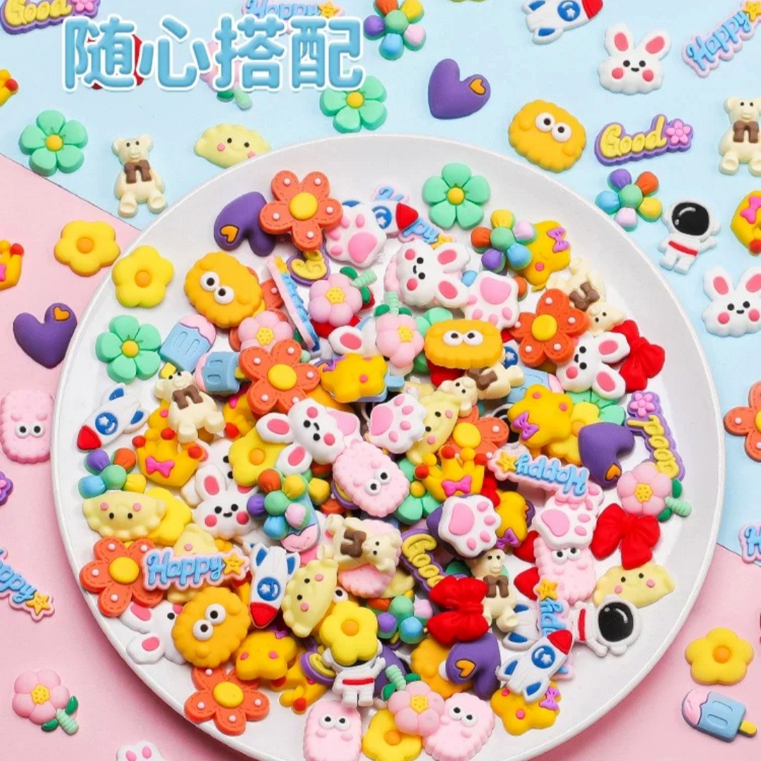100pcs DIY Mixed Flower Animal - Phone Cases Rubber review and price