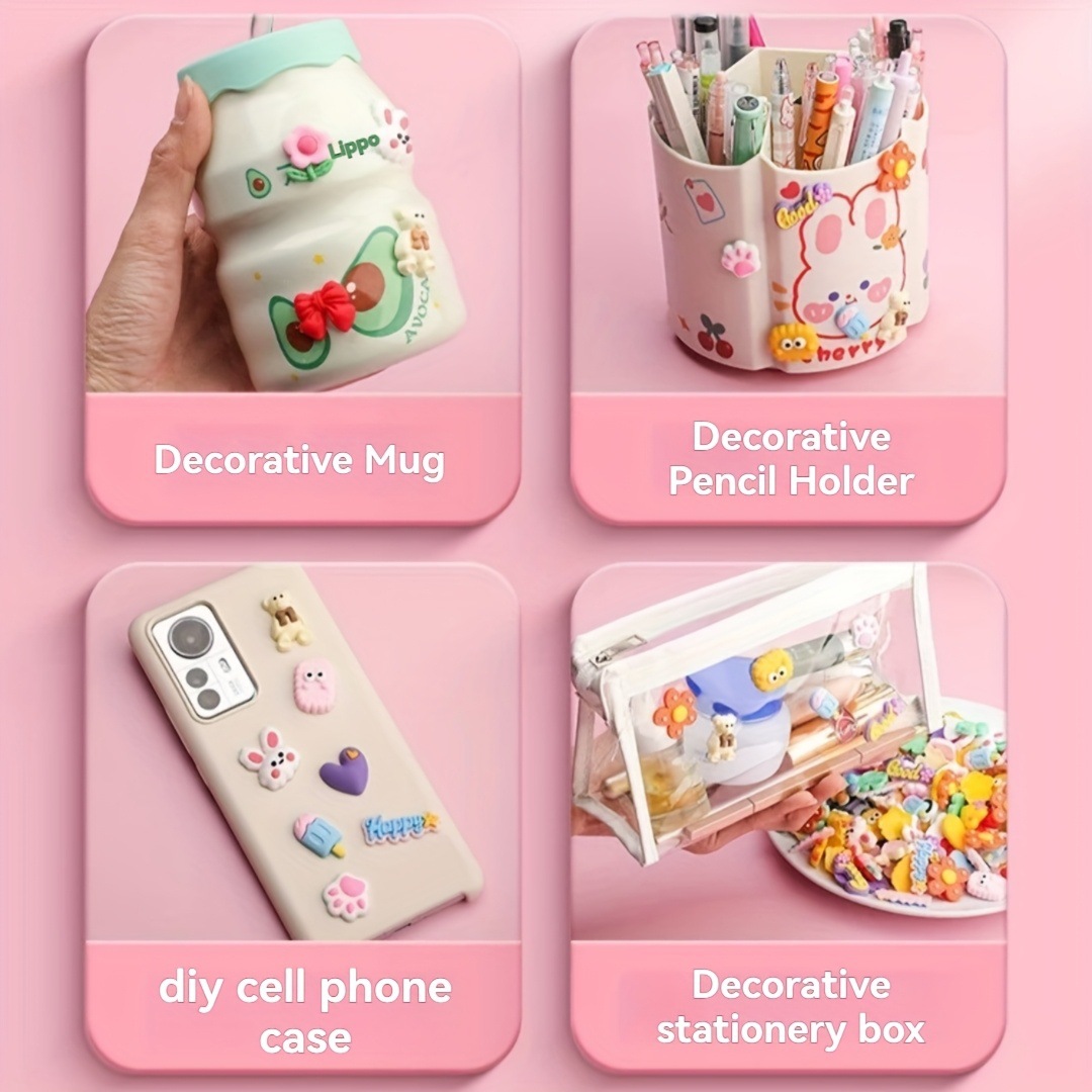100pcs DIY Mixed Flower Animal - Phone Cases Rubber review and price