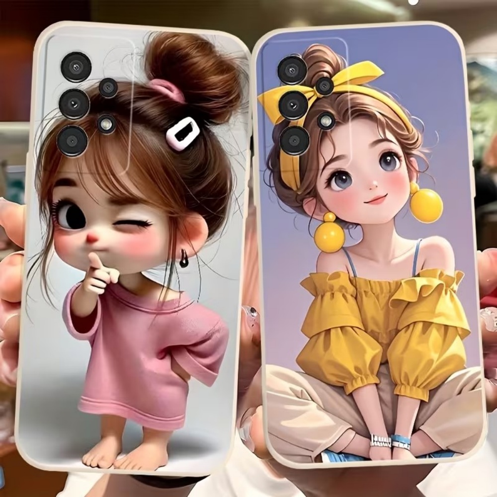 Cute Cartoon Girl Pattern Desi - Cute Cartoon Case review and price