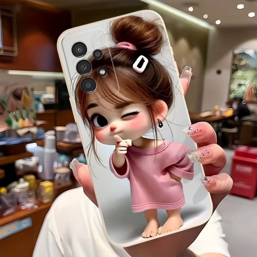 Cute Cartoon Girl Pattern Desi - Cute Cartoon Case review and price
