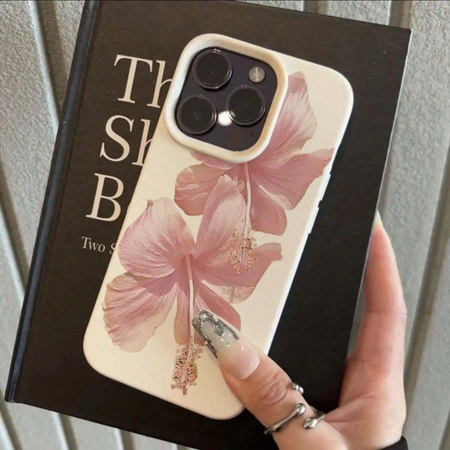 Pink Hibiscus Elegant High Aes - Phone Cases Aesthetic review and price