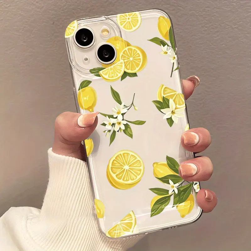 Summer Fruit Lemon Flower Clea - Phone Cases Clear review and price