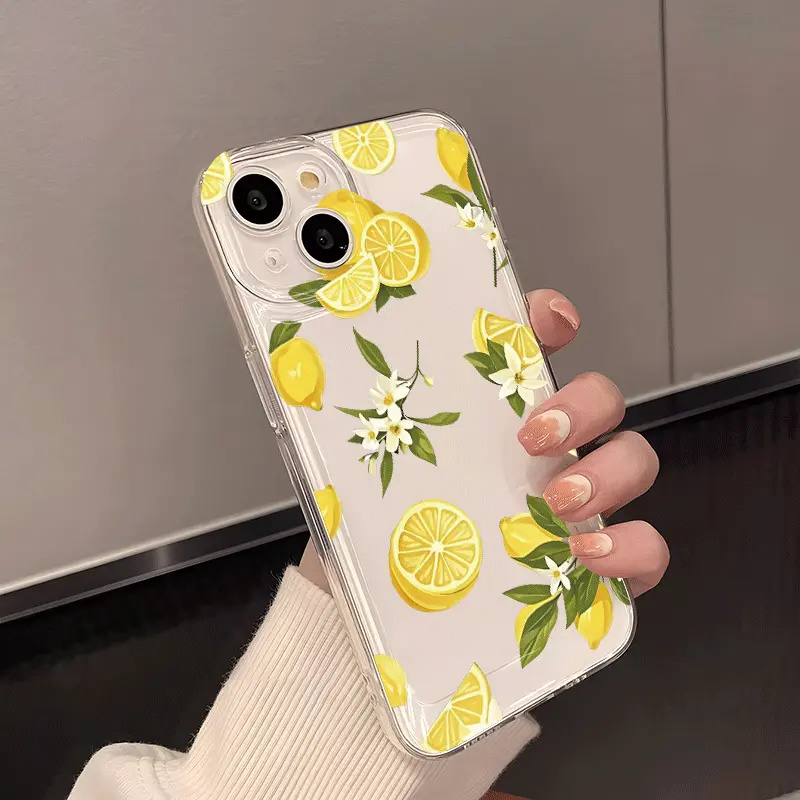 Summer Fruit Lemon Flower Clea - Phone Cases Clear review and price