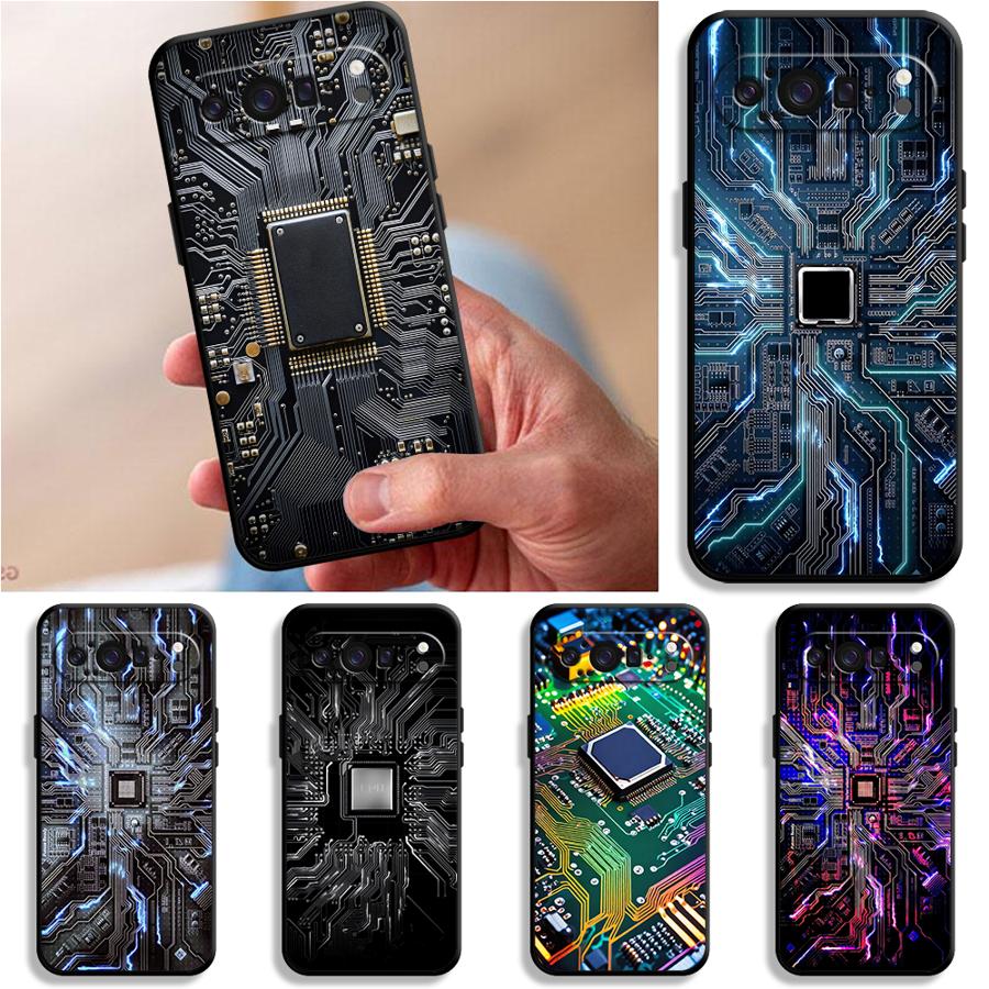 Retro Circuit Board Funda Phon - Phone Cases Google Pixel 9 review and price