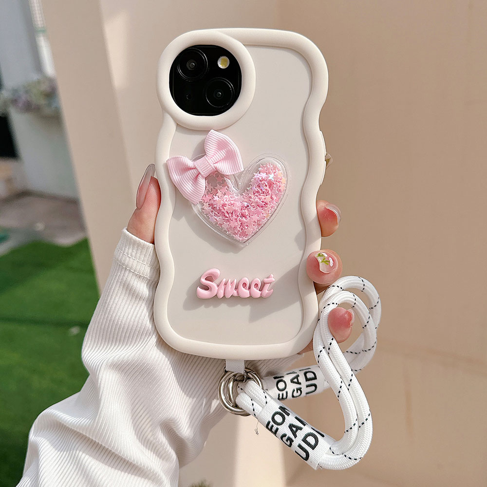 Love Heart Bow Wavy Soft Phone - Phone Cases Nyc review and price