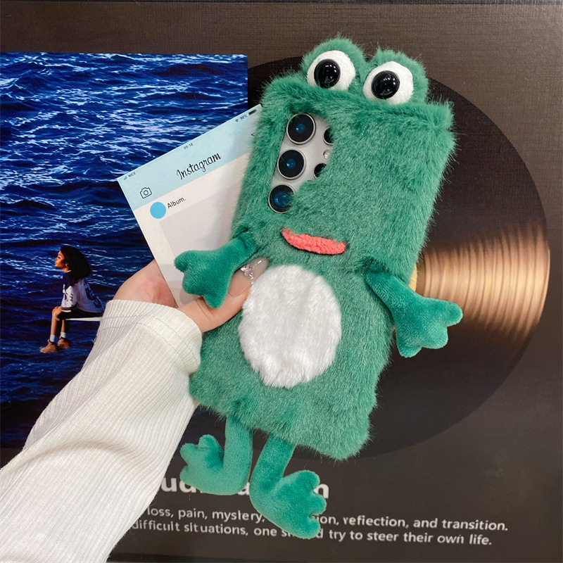 Plush Frog Phone Case, Cute Gr - Phone Cases Samsung review and price