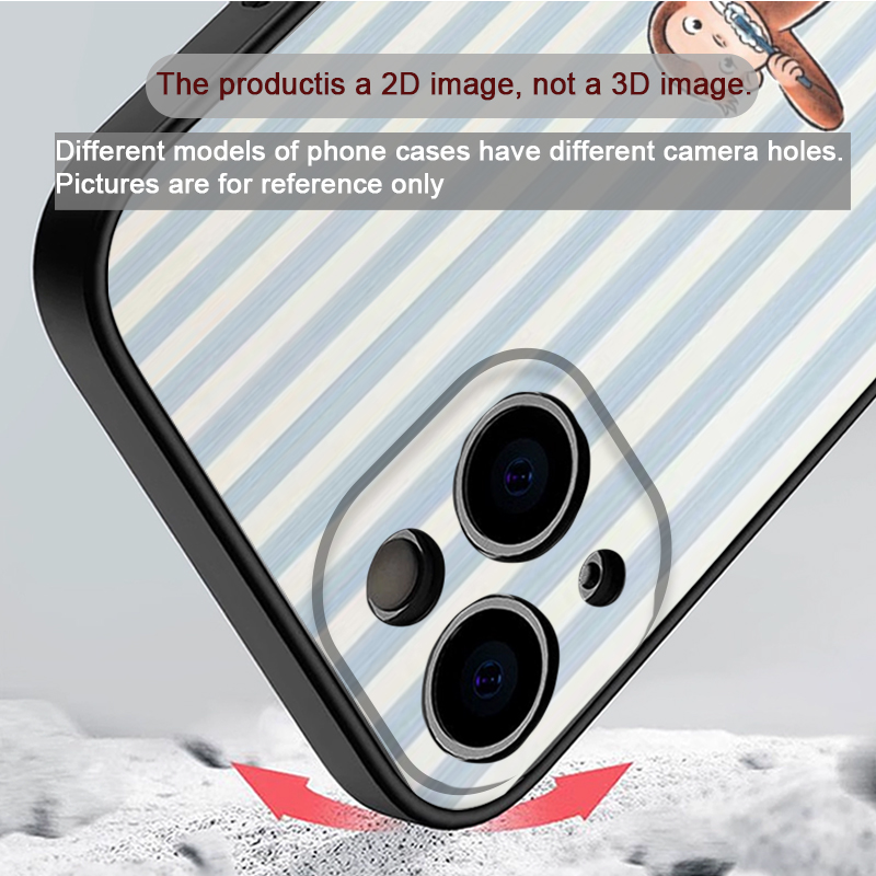 Cartoon Striped Monkey Holding - Phone Cases Iphone 16 review and price